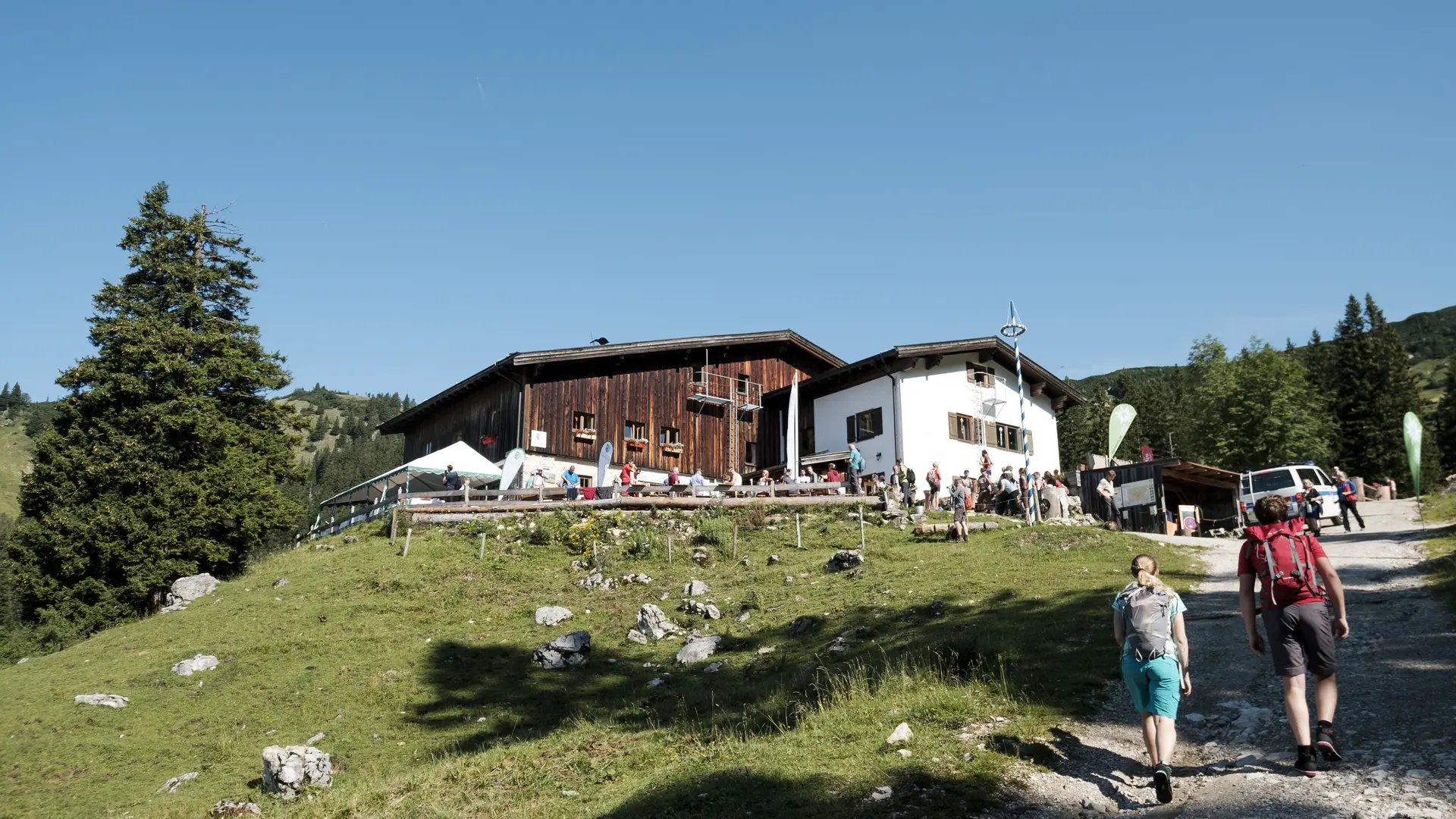 Blick auf die Priener Hütte | © DAV / Hans Herbig